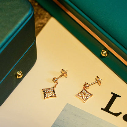 [Love Aura]STAR DIAMONDS EARRINGS GOLD