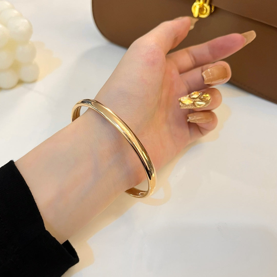 [Love Aura]PANTHERE GOLD DIAMOND OPEN BRACELET
