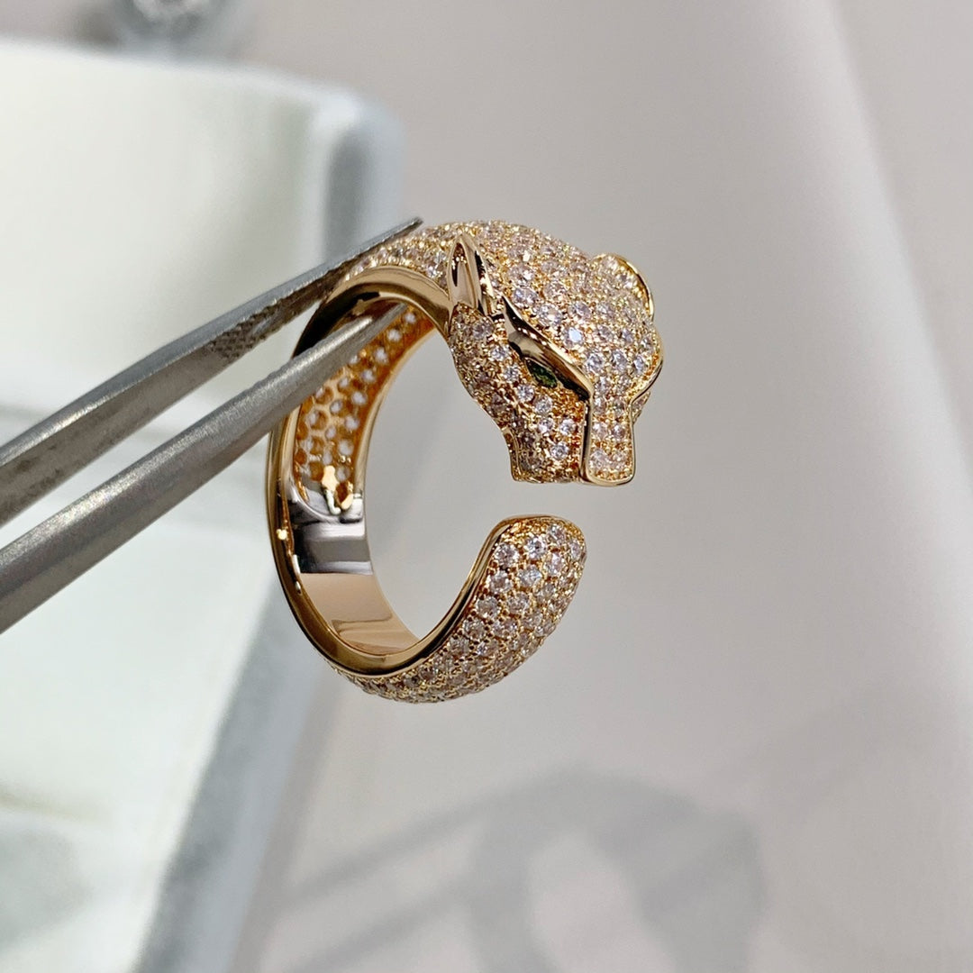 [Love Aura]PANTHERE PINK GOLD DIAMOND RING