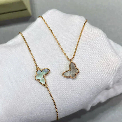 [Love Aura]BUTTERFLY DARK MOP BUTTERFLY BRACELET