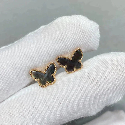 [Love Aura]BUTTERFLY DARK MOP  EARRINGS