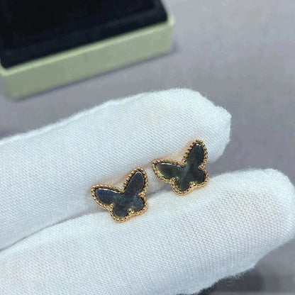 [Love Aura]BUTTERFLY DARK MOP  EARRINGS