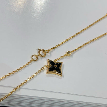 [Love Aura]STAR BLACK MOP NECKLACE
