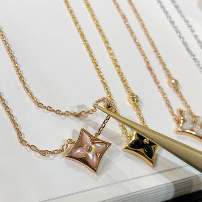 [Love Aura]STAR BLACK MOP NECKLACE