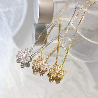 [Love Aura]FLOWER DIAMOND NECKLACE
