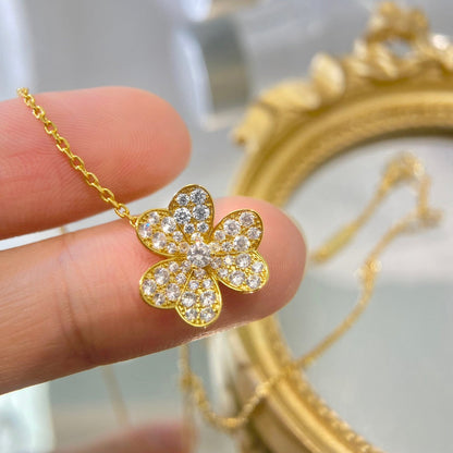 [Love Aura]FLOWER DIAMOND NECKLACE