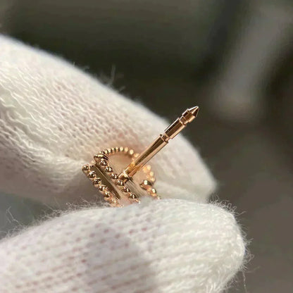 [Love Aura]HEART CARNELIAN STUD EARRINGS