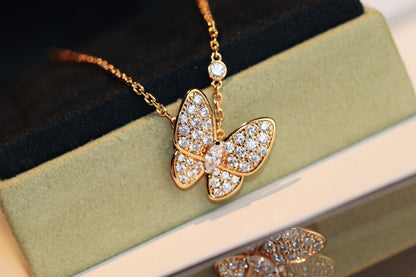 [Love Aura]BUTTERFLY DIAMOND NECKLACE