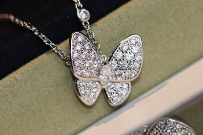 [Love Aura]BUTTERFLY DIAMOND NECKLACE