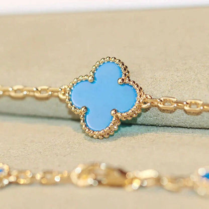 [Love Aura]CLOVER 20 MOTIFS TURQUOISE GOLD
