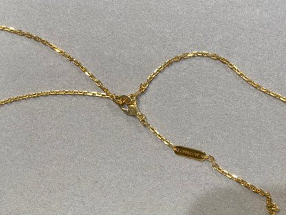 [Love Aura]CLOVER 25MM NECKLACE GOLD CARNELIAN