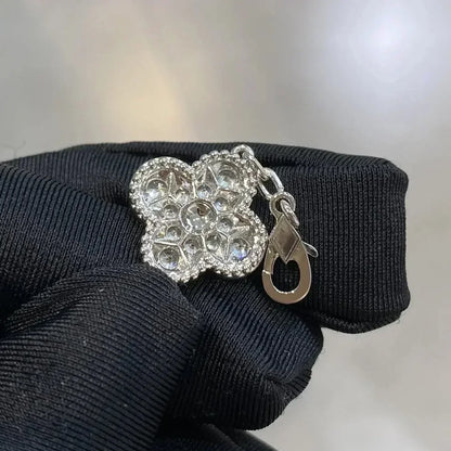 [Love Aura]CLOVER 5 MOTIFS  DIAMOND BRACELET SILVER