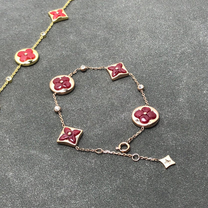 [Love Aura]STAR AND SUN CARNELIAN 4 MOTIFS 3 DIAMONDS