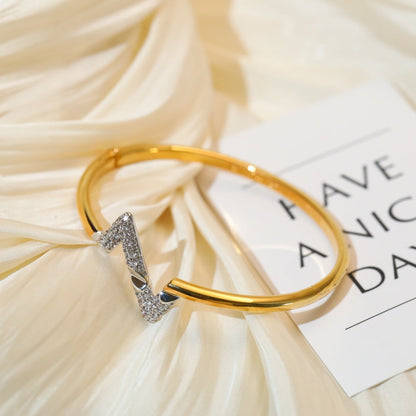 [Love Aura]VOLTE UPSITE DOWN GOLD DIAMOND BRACELET