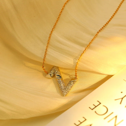 [Love Aura]VOLT SILVER DIAMOND PEDANT NECKLACE