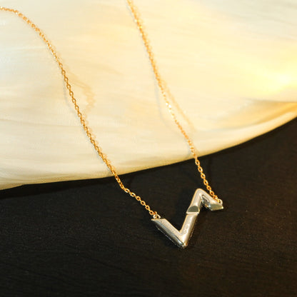 [Love Aura]VOLT SILVER DIAMOND PEDANT NECKLACE