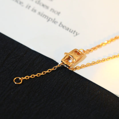 [Love Aura]STAR AND SUN DIAMOND PINK GOLD NECKLACE