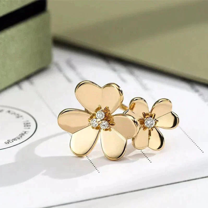 [Love Aura]CLOVER COMOS GOLD DIAMOND RING