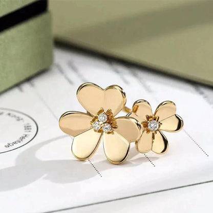 [Love Aura]CLOVER COMOS GOLD DIAMOND RING