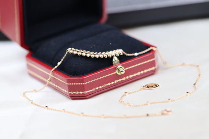 [Love Aura]CLASH PINK GOLD NECKLACE