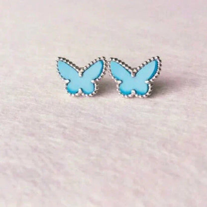 [Love Aura]BUTTERFLY TURQUOISE EARRINGS SILVER