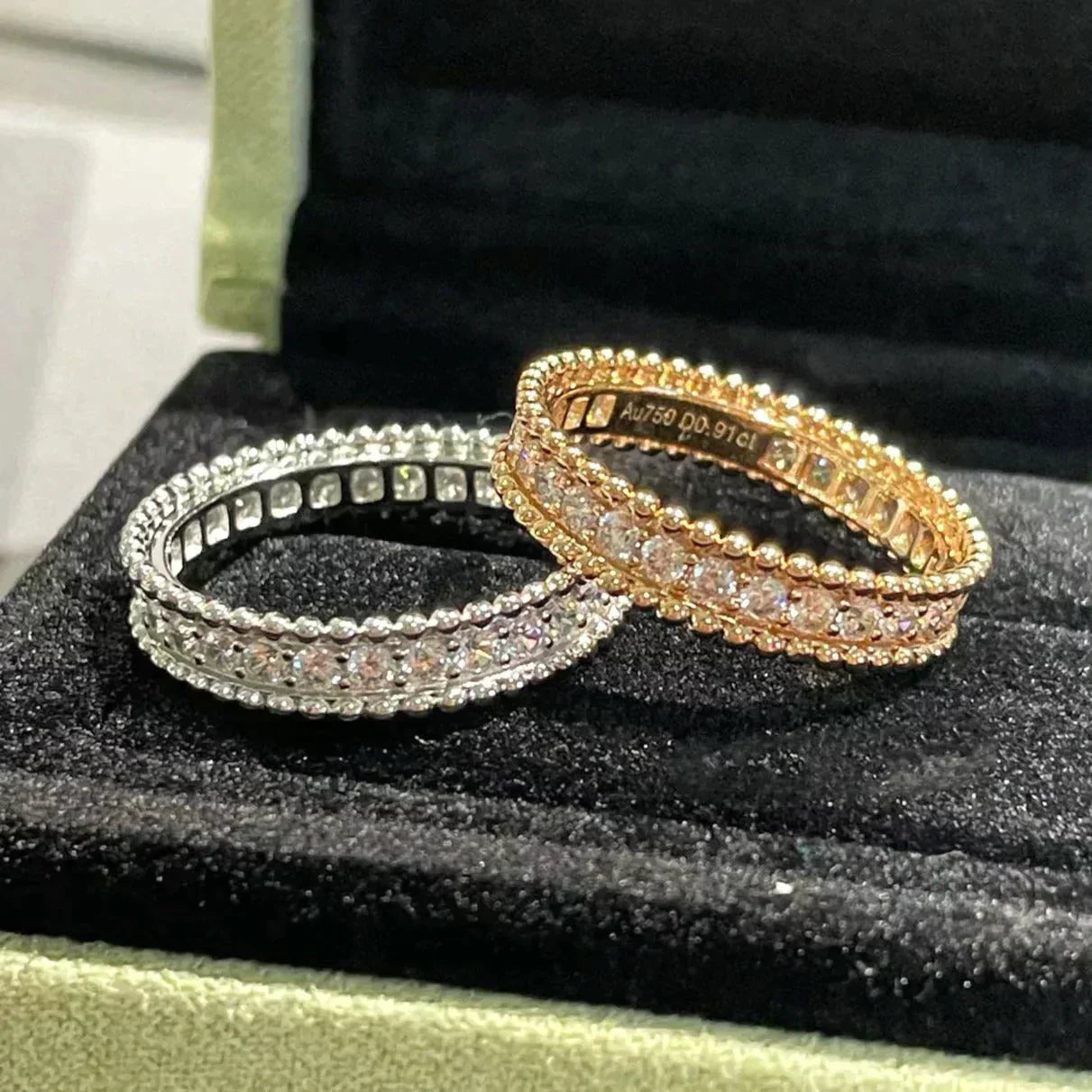 [Love Aura]PERLEE DIAMOND ROSE GOLD RING