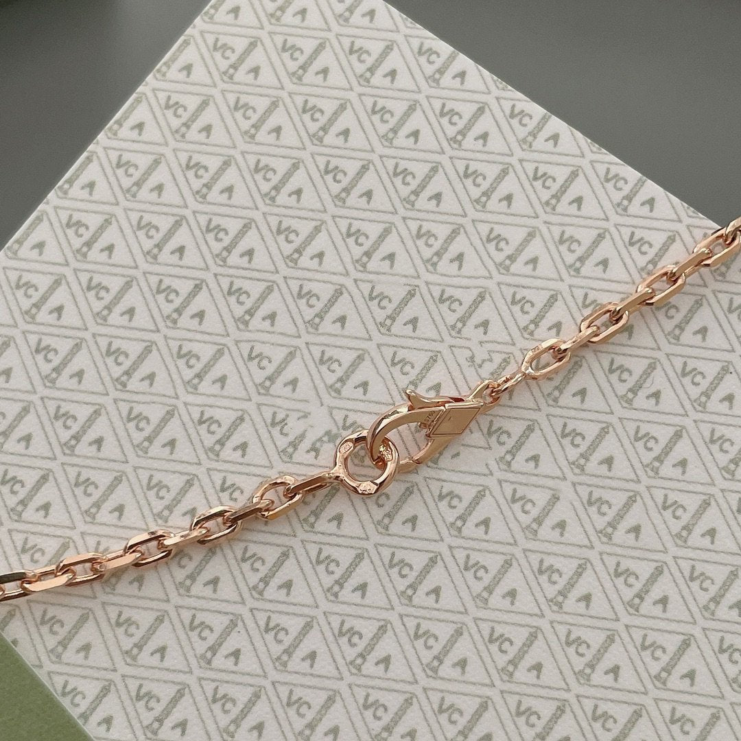 [Love Aura]LUCKY SPRING 15 MOTIFS ROSE GOLD NECKLACE