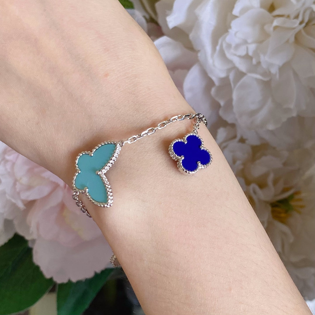 [Love Aura]LUCKY SPRING SILVER BRACELET 4 MOTIF