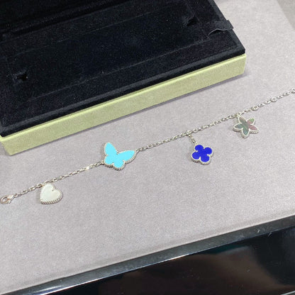 [Love Aura]LUCKY SPRING SILVER BRACELET 4 MOTIF