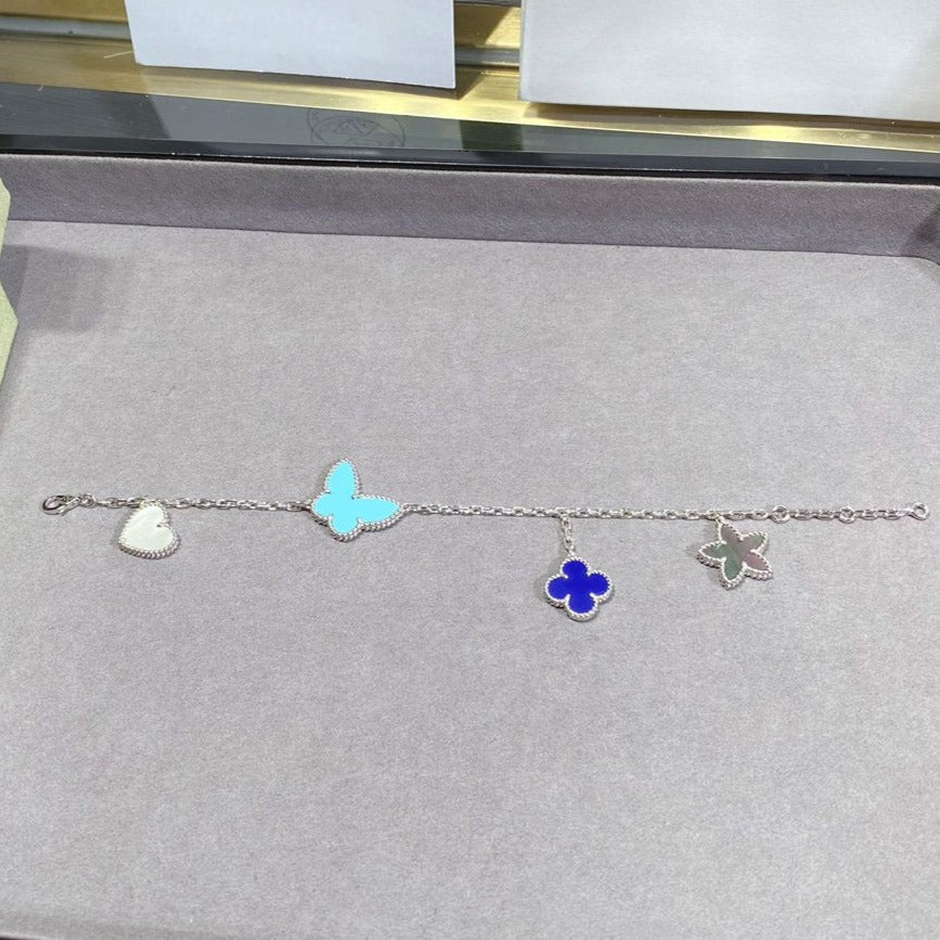 [Love Aura]LUCKY SPRING SILVER BRACELET 4 MOTIF