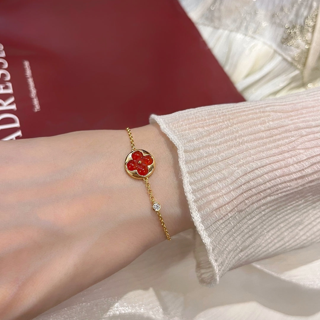 [Love Aura]SUN PEDANT CARNELIAN BRACELET