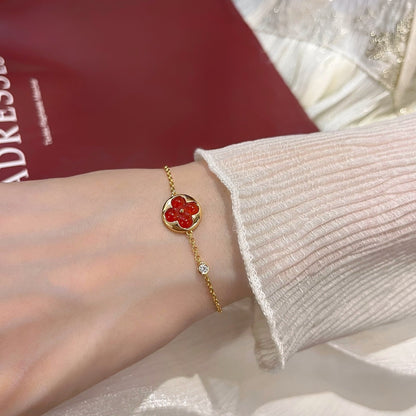 [Love Aura]SUN PEDANT CARNELIAN BRACELET
