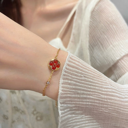 [Love Aura]SUN PEDANT CARNELIAN BRACELET
