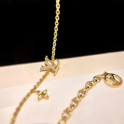 [Love Aura]LOGO STAR MOTIF GOLD BRACELET