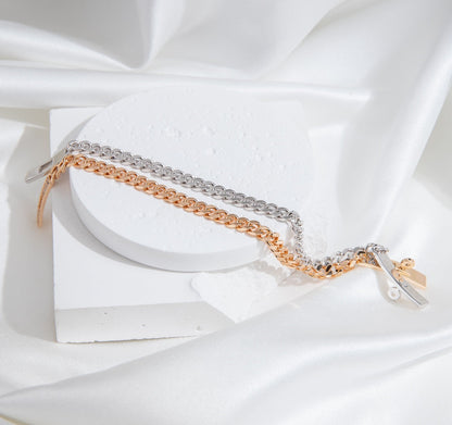 [Love Aura]KELLY CHAIN SILVER DIAMOND BRACELET