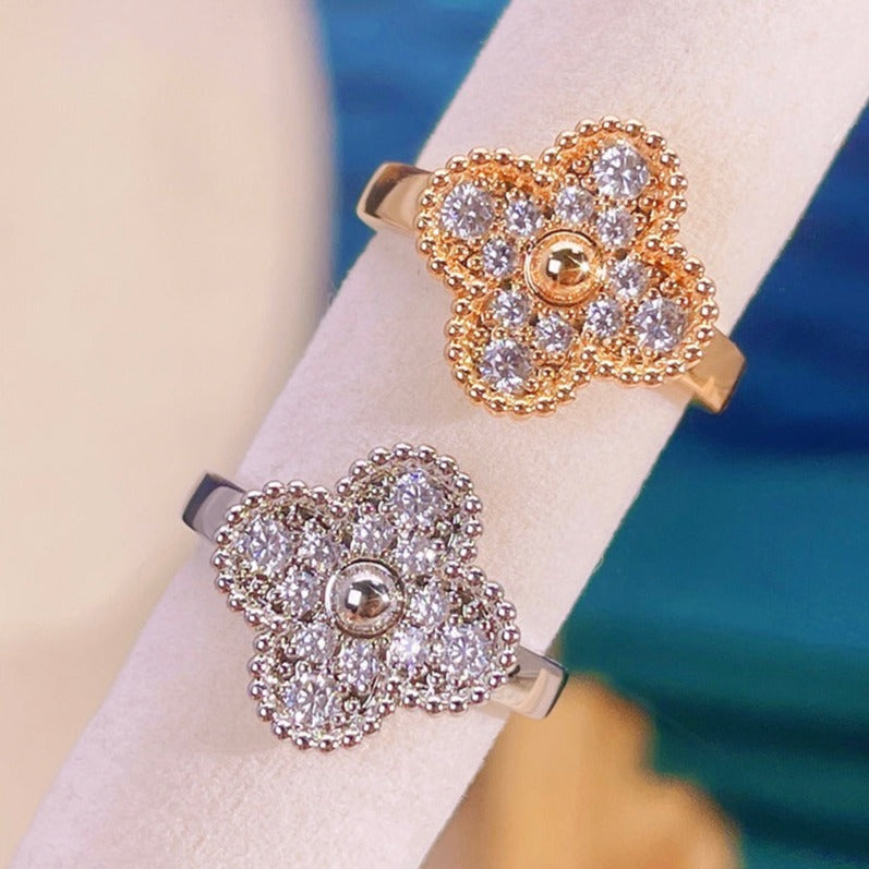 [Love Aura]CLOVER DIAMOND RING
