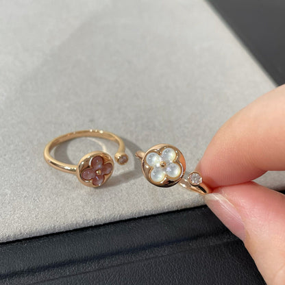 [Love Aura]SUN 1 DIAMOND PINK MOP RING