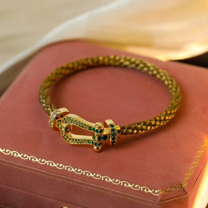 [Love Aura]FORCE 10 GOLD GREEN DIAMOND PAVED