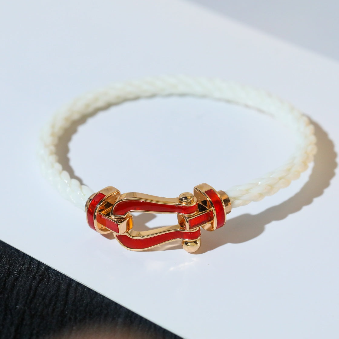 [Love Aura]FORCE 10 WHITE TEXTILE DIAMOND PAVED