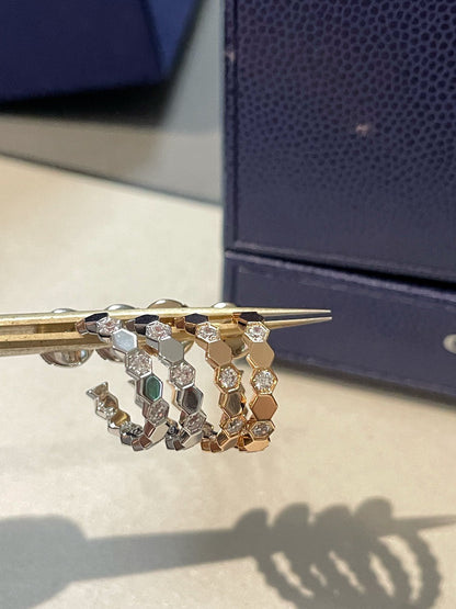 [Love Aura]Hollow Design Four-Leaf Clover Flower Shape Ring