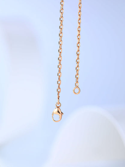[Love Aura]H CAGE PINK GOLD NECKLACE