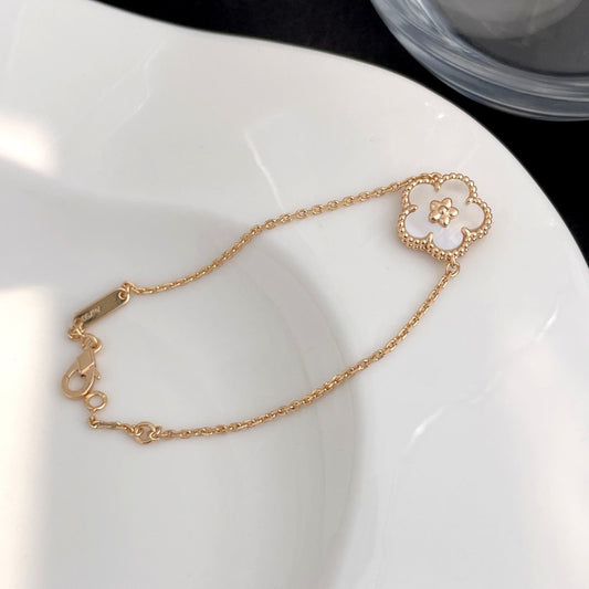 [Love Aura]LUCKY SPRING ROSE GOLD MOP BRACELET