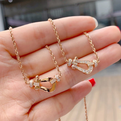 [Love Aura]FORCE 10 PINK GOLD DIAMOND NECKLACE