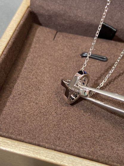 [Love Aura]LIENS DIAMOND SILVER NECKLACE