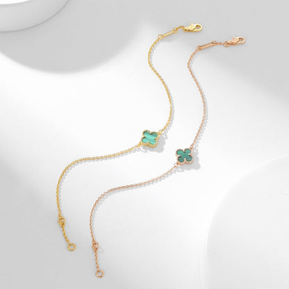 [Love Aura]CLOVER BRACELET MALACHITE 1 MOTIF