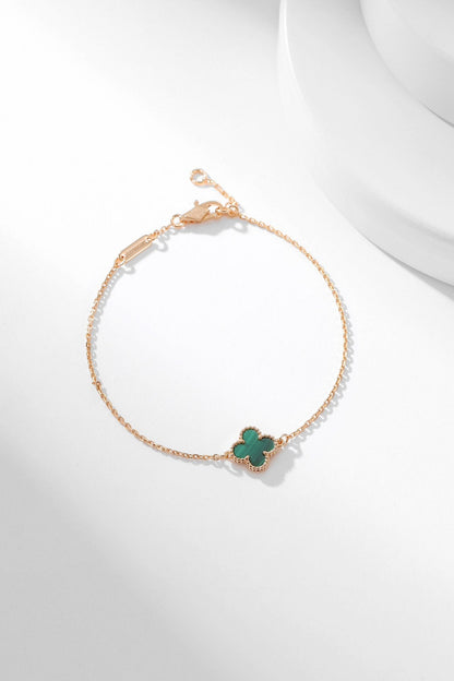 [Love Aura]CLOVER BRACELET MALACHITE 1 MOTIF
