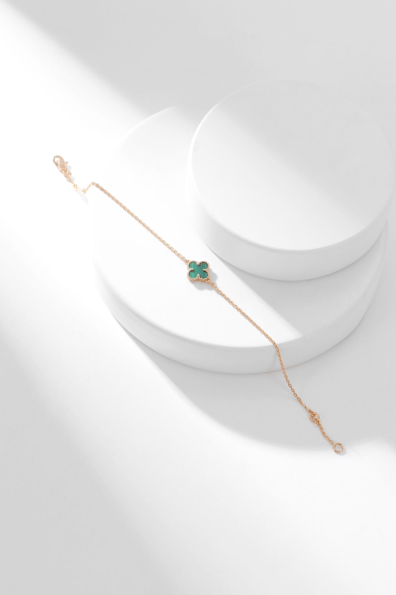 [Love Aura]CLOVER BRACELET MALACHITE 1 MOTIF