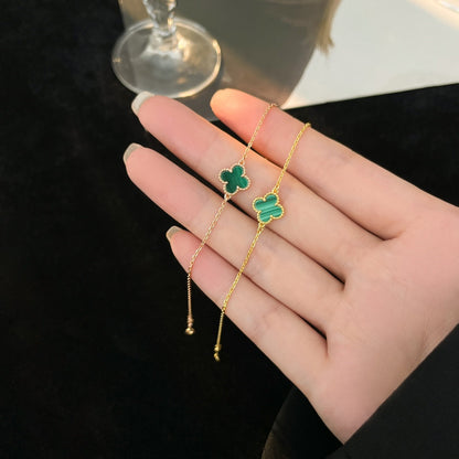 [Love Aura]CLOVER BRACELET MALACHITE 1 MOTIF