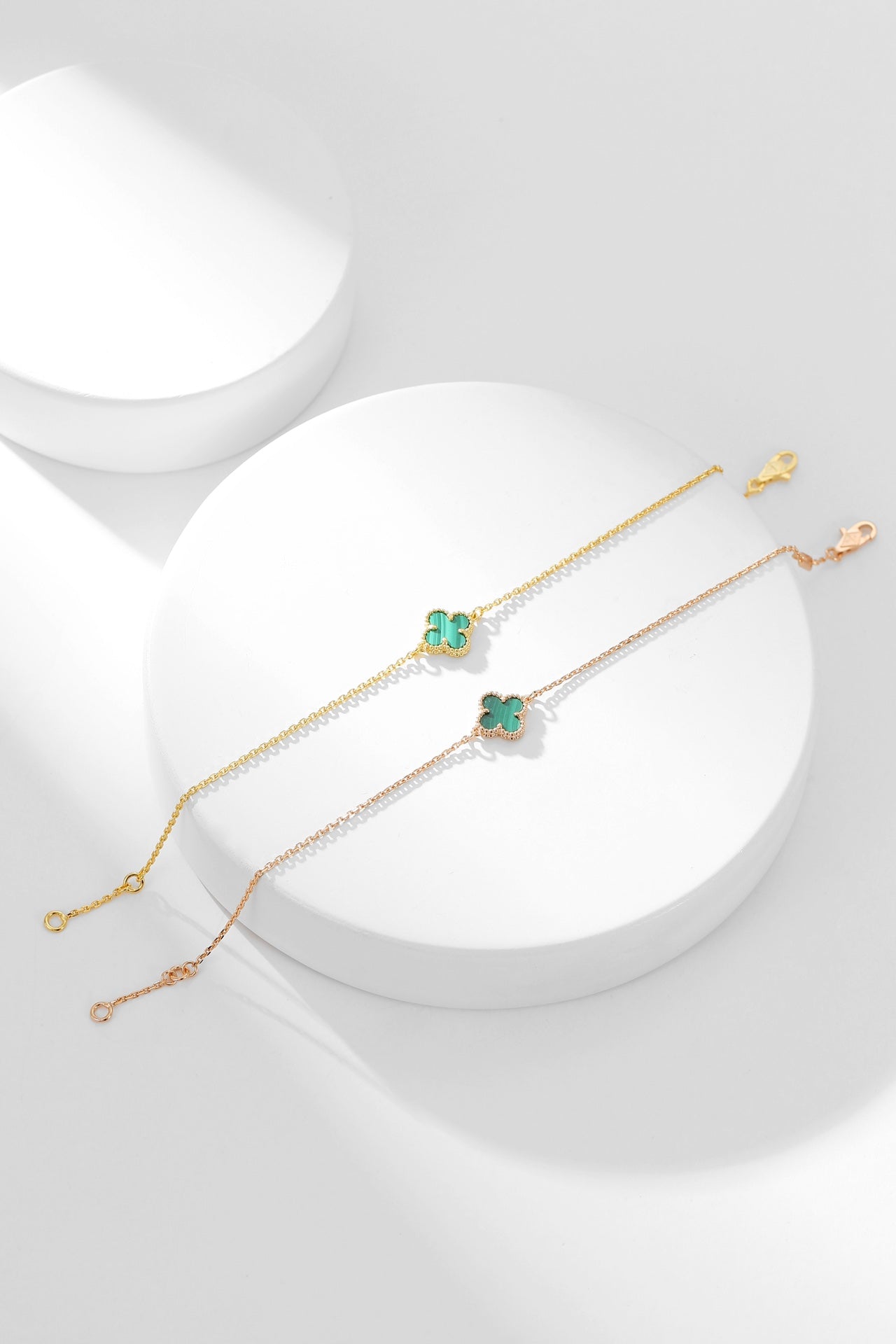 [Love Aura]CLOVER BRACELET MALACHITE 1 MOTIF