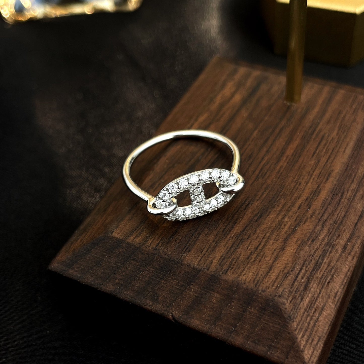 [Love Aura]RONDE SMALL SILVER DIAMOND RING